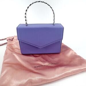 AMINA MUADDI Super Amini Pernille Mini Bag NEW Leather Purple Lavender